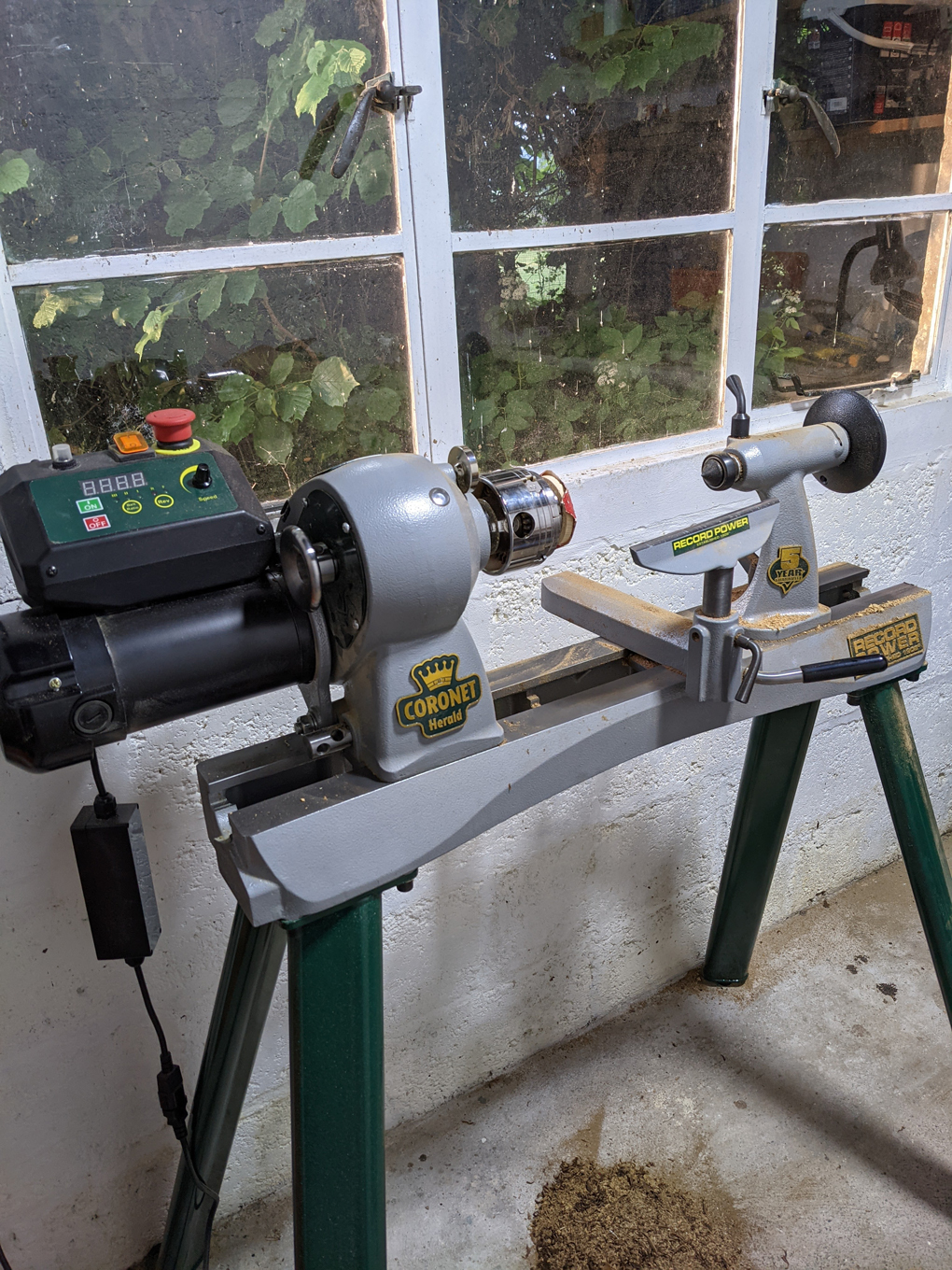 Picture of a new woodturning lathe.