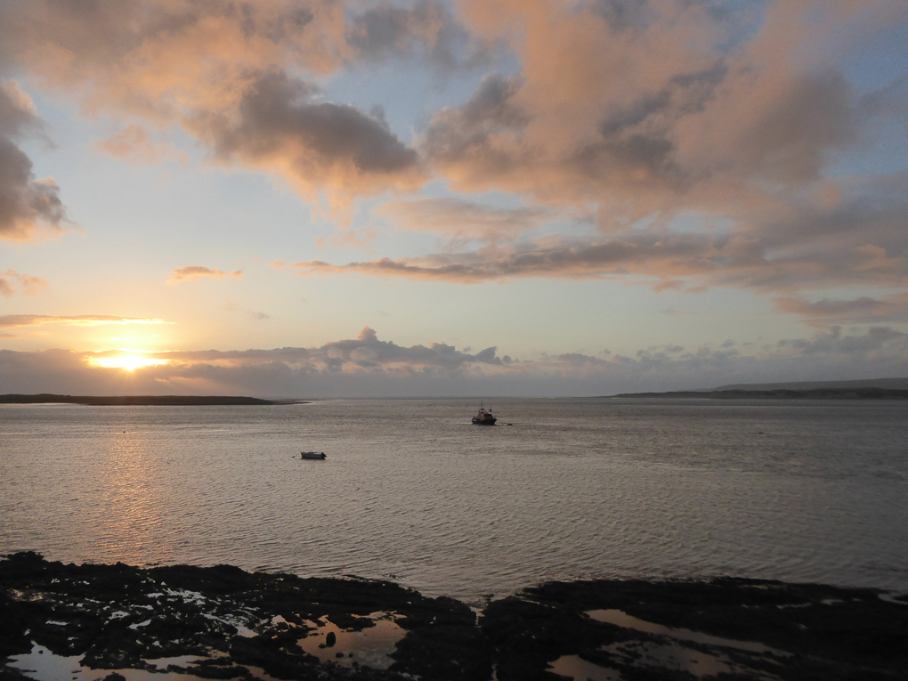 Sunset on estuary