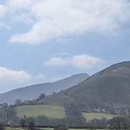 Road into the Brecon Beacons, with no people in sight