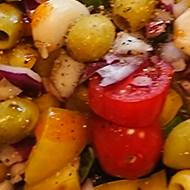 Imagine a landscape with various shapes and full of colour. That’s what my husband’s salads look like! He is no cook but boy can he create a salad! It ends up looking like a piece of art, and tastes amazing !!!