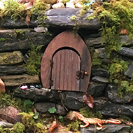 Fairy dwelling in a Welsh wood