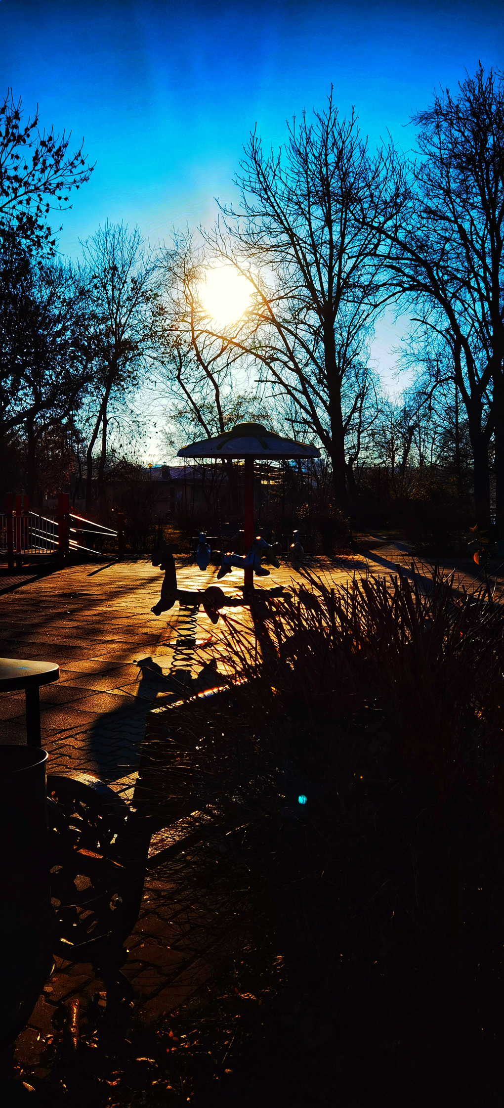 Sunshine in children's park