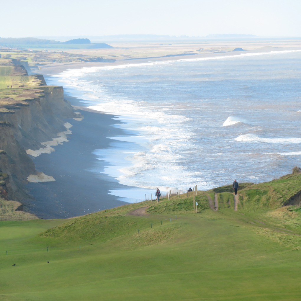 Walking from Sheringham to Weybourne, North Norfolk, along the cliff pathh