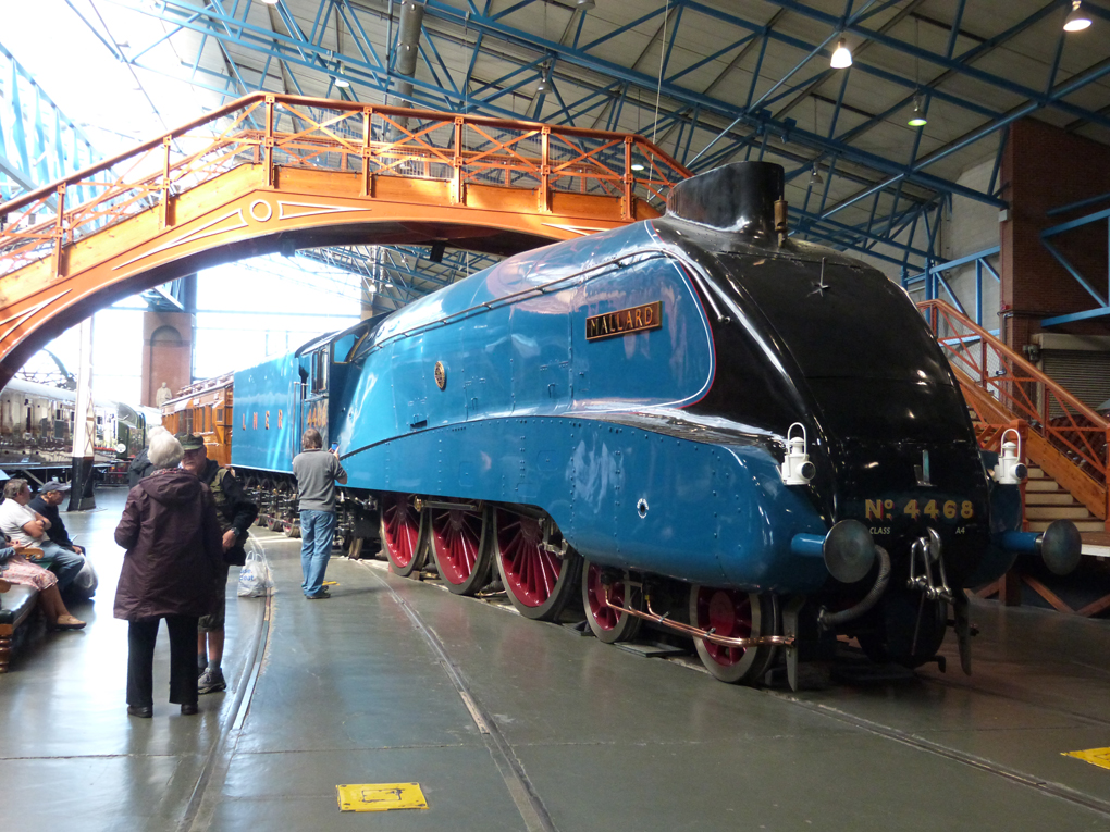A visit to the York Railway Museum would not be complete without a photo of this impressive engine. Streamlined and shiny, it cuts the mustard.
