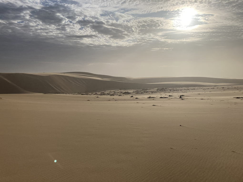Sunblasted desert in Namibia