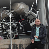 loading of an aid lorry destined for Ukraine