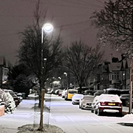 Street covered in snow