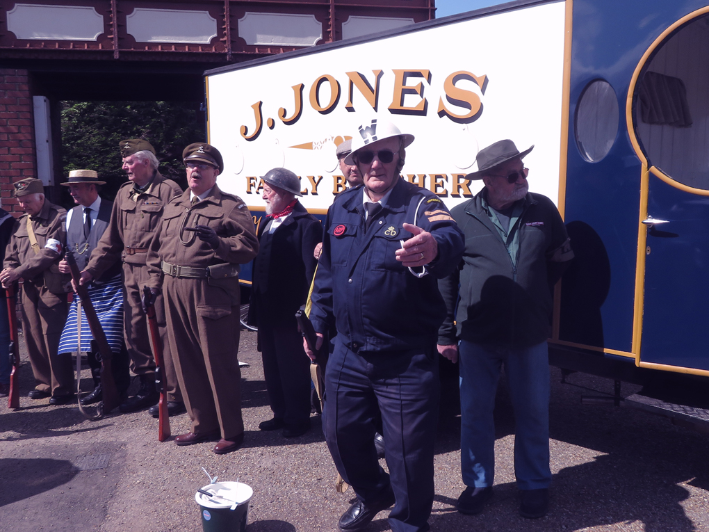 The Dad's Army Museum re-enacted an episode originally filmed at Weybourne station in 1973 at the Dad's Army weekend on the North Norfolk Railway