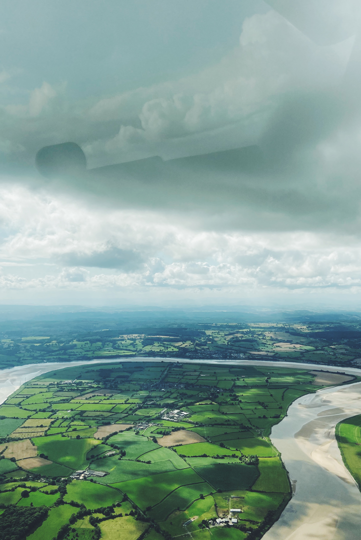 Photo of the winding river Severn before it hits the sea.