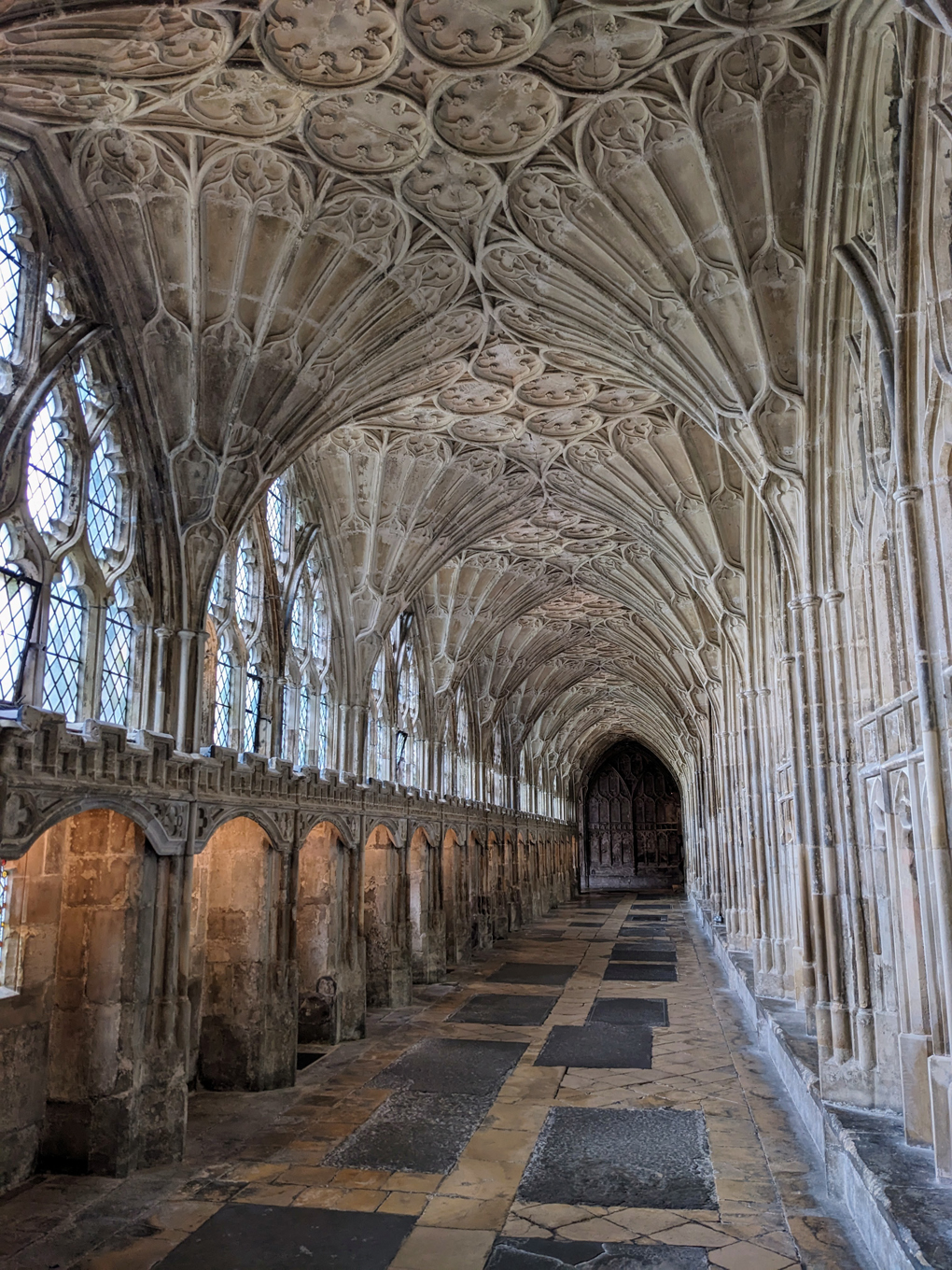 Cloisters at Gloucester Cathedral used in Harry Potter films.