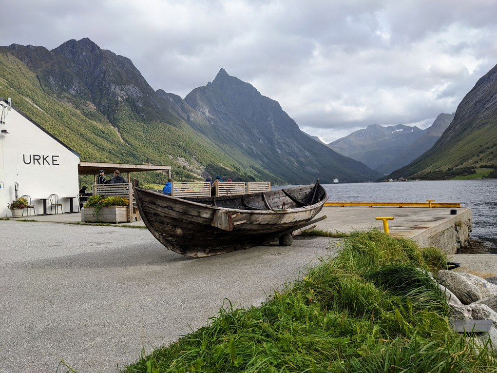 Scenic shot in a fjord at Urke in Norway.