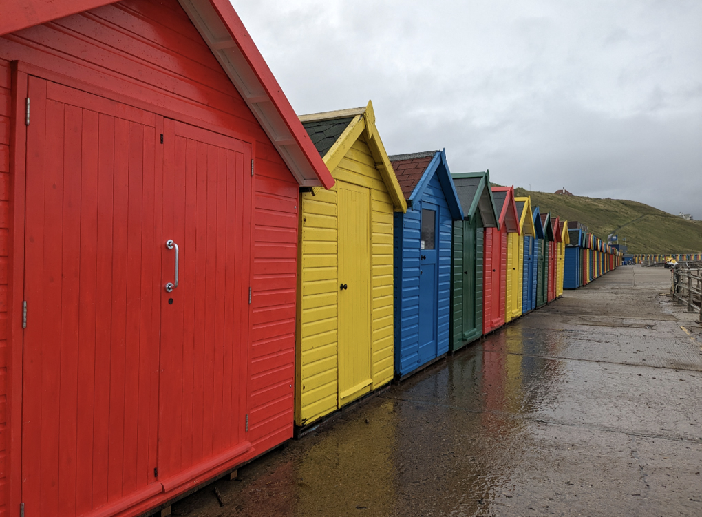 Beach huts at Whitby