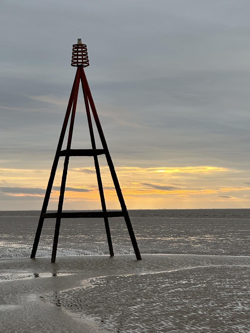 We see Hunstanton Beach, Norfolk