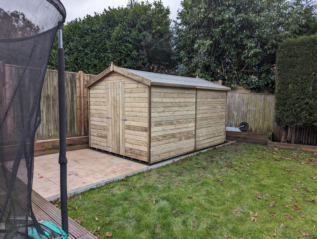 Large wooden shed