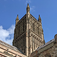 A view of Worcester Cathedral