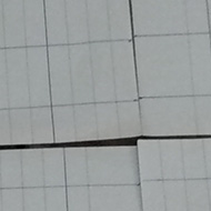 6 sheets of notepad paper have a grid drawn onto them