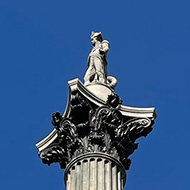 Nelson’s column against a clear blue sky