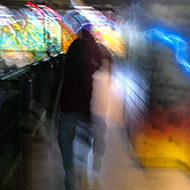 A blurry photo of the inside of a kids' play centre