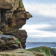 Whitby beach rocks