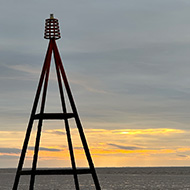 We see Hunstanton Beach, Norfolk