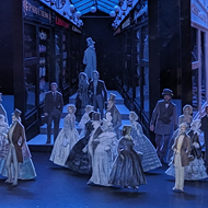 Production model for La Boheme opera at Royal Opera House in London