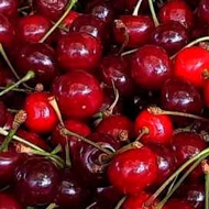 A crate of cherries