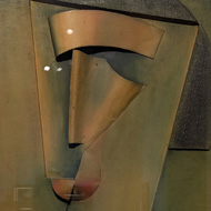 Photo of mix media artwork from the Eye of the Storm exhibition at the RA in London