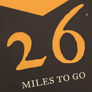 44 miles down 26 miles to go board from a fun run