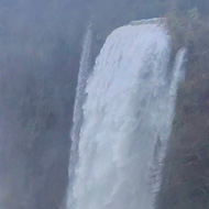 Falling of the water