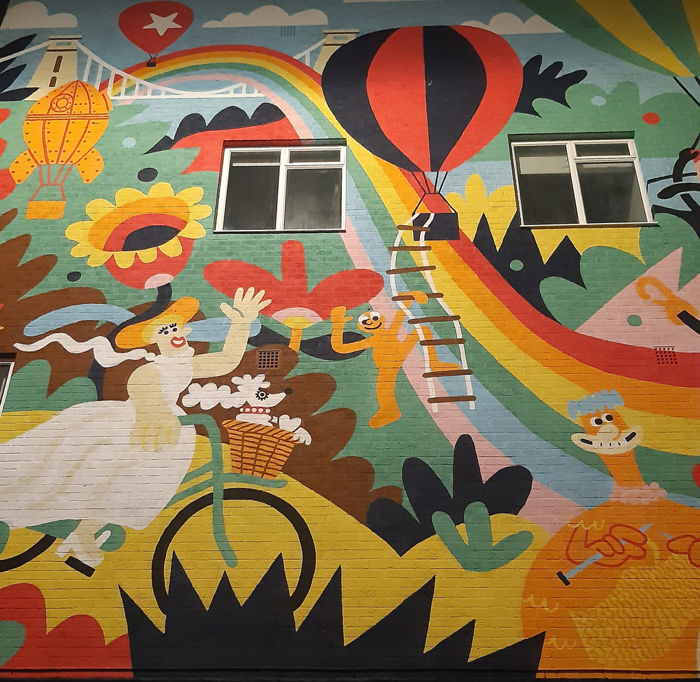 Ardman in Bristol wall art