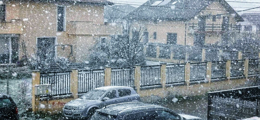 Winter snow in Spring