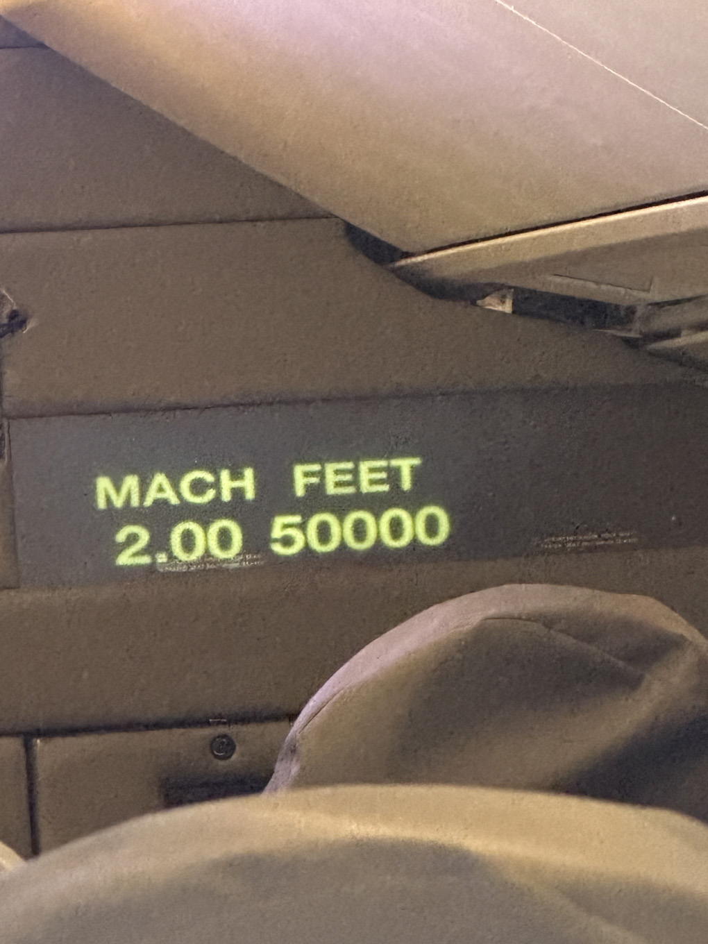 Mach 2 on Concorde sign