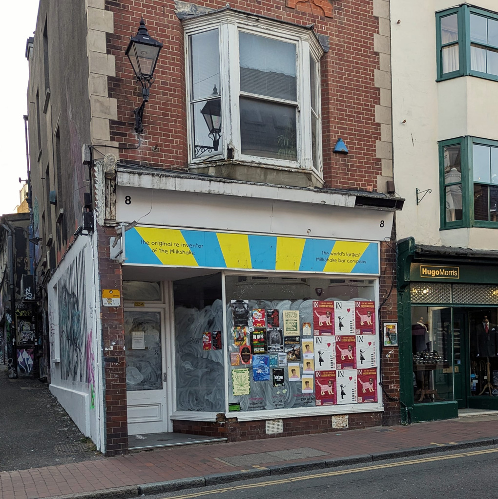 Closed down Shakeaway bar