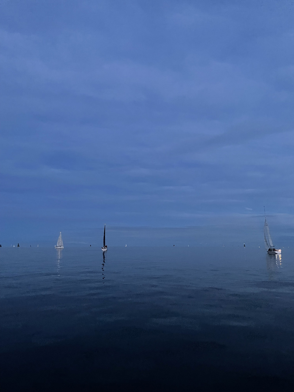 Sailingboats in the sea