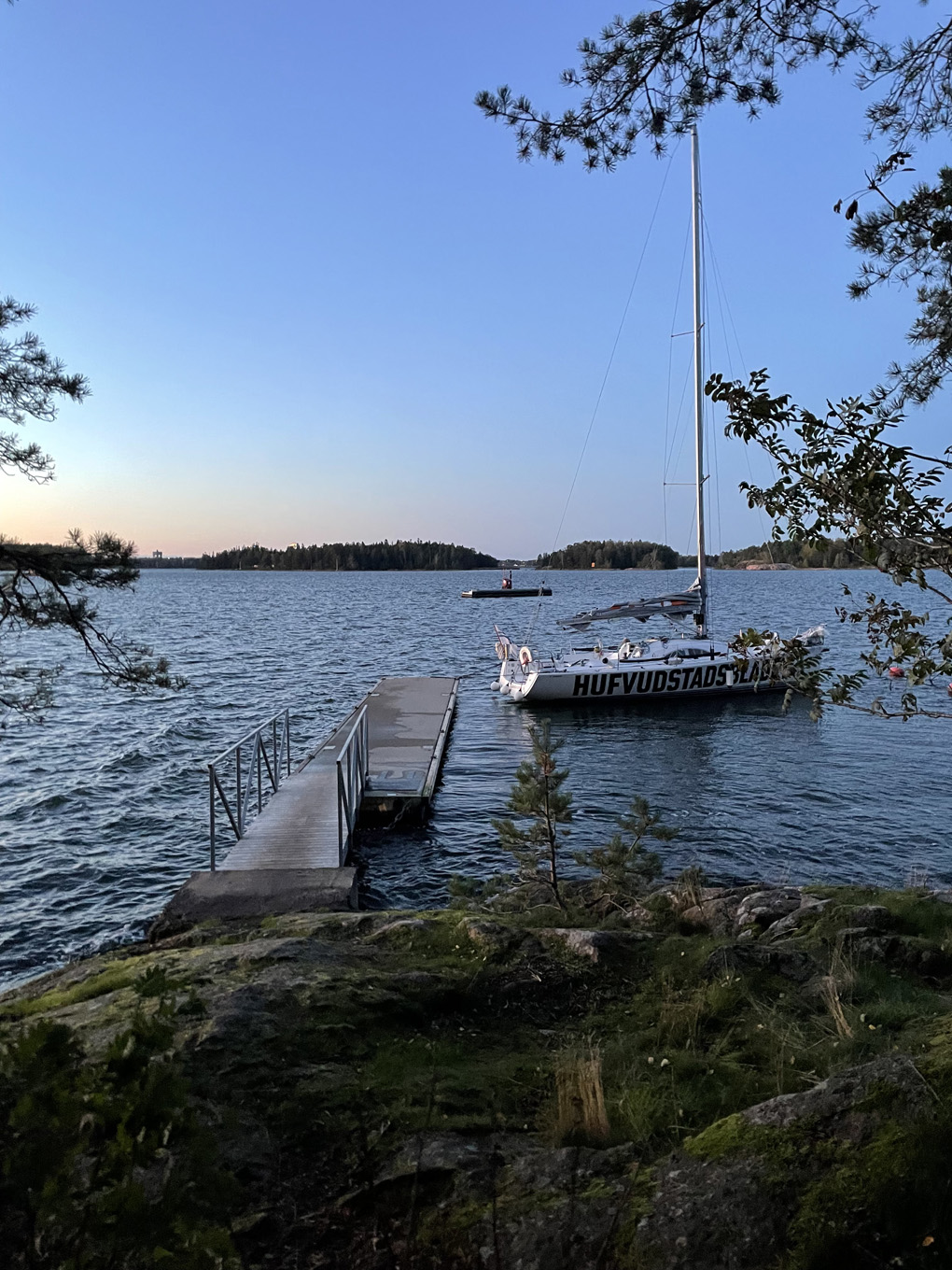 Sailing boat docked