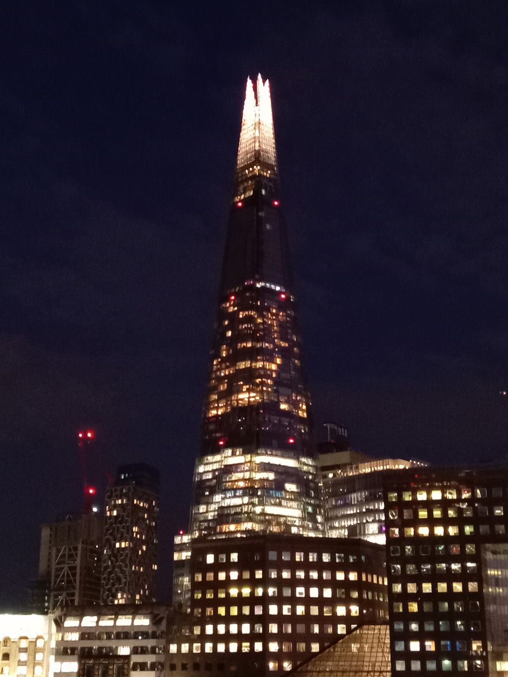 The Shard at night