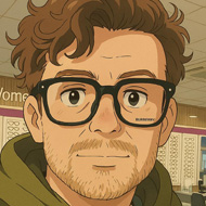 Cartoon pic of a man picking glasses