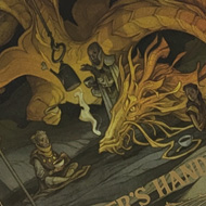 The three core dungeons and dragons manuals with alt covers together