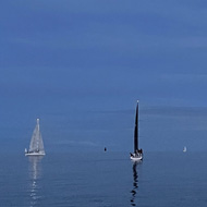 Sailingboats in the sea