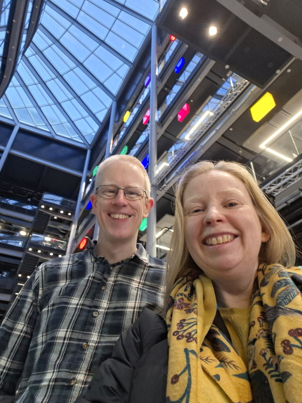 Jennie and Dave with big smiles