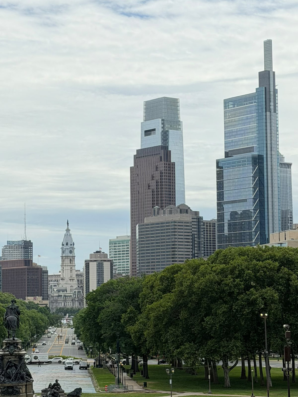 View from Philadelphia Museum