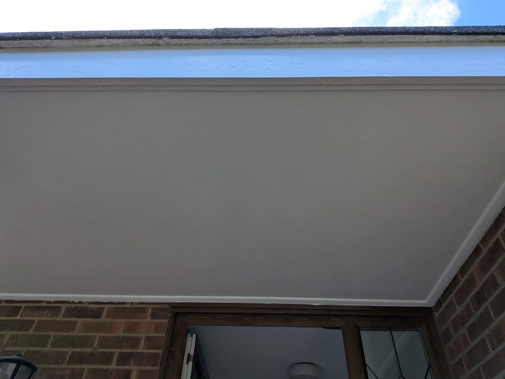 Freshly painted porch