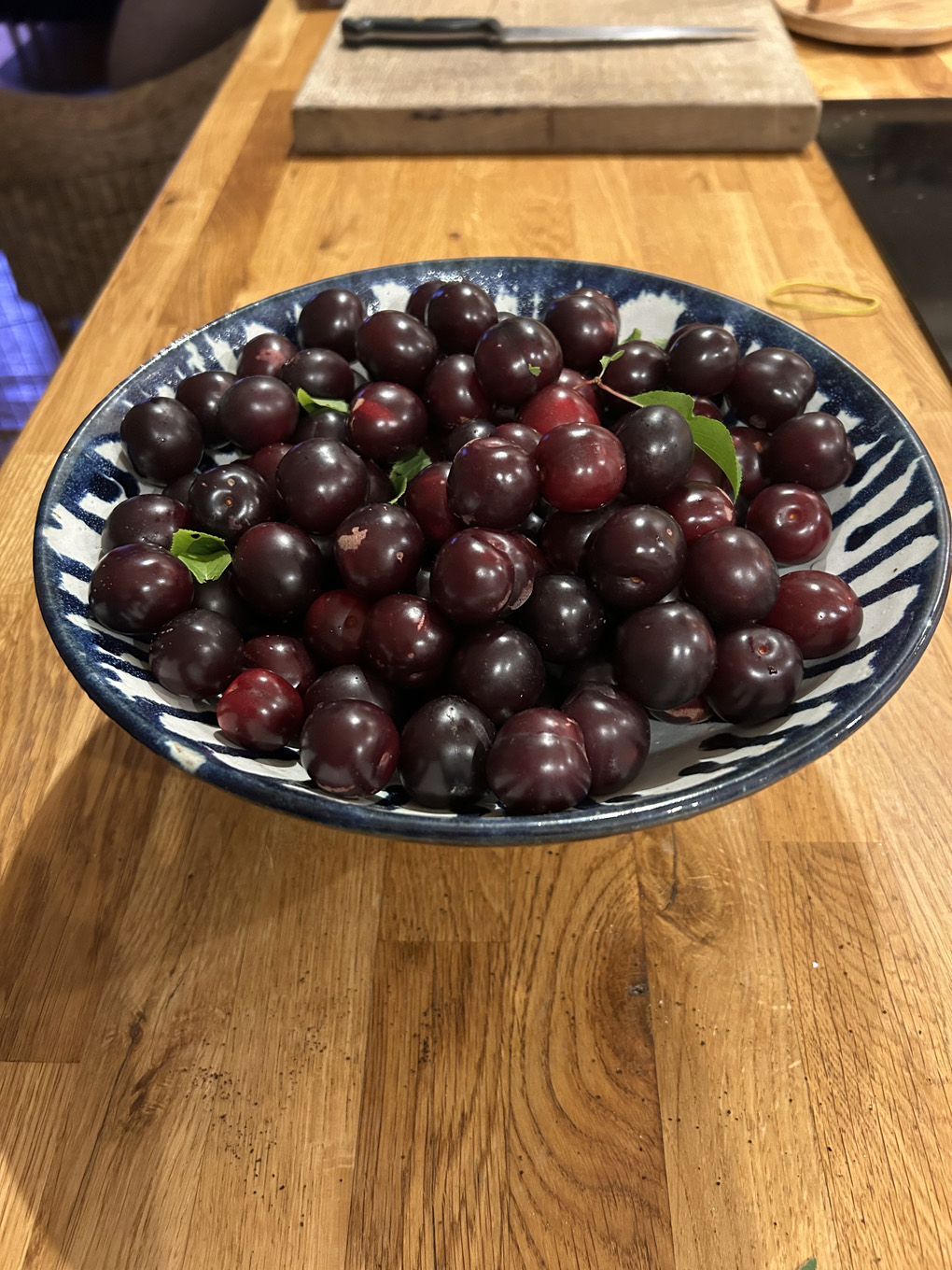 Bowl of cherry plums