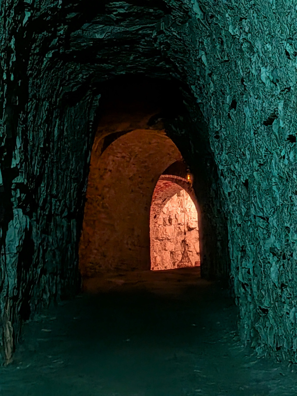 Tunnels under Fort Amherst