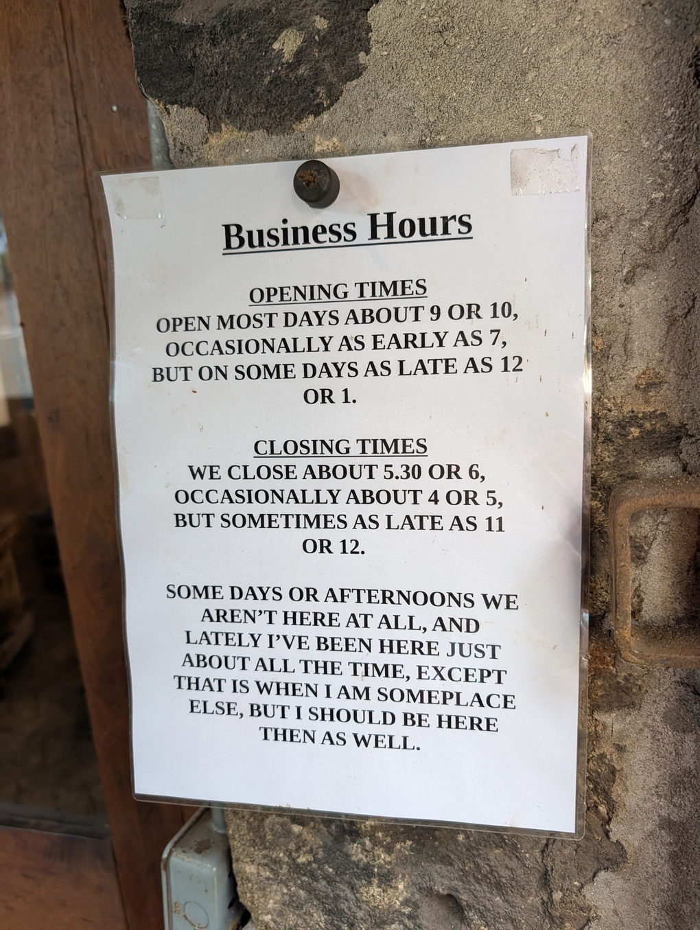 An amusing open/closed notice.