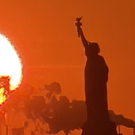 Statue of Liberty Sunset