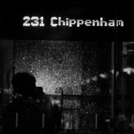 A bus to Chippenham pulling out of bath bus depot, at night, shot from inside the depot. one passenger is visible through the station and bus windows in the center of the frame. the reflection of the station strip lights form a shallow v converging on their head, reminiscent of kubrick's stargate sequence in 2001. raindrops and other glass elements reflect light