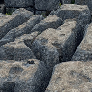 The natural limestone pavement at Malham Cove.
