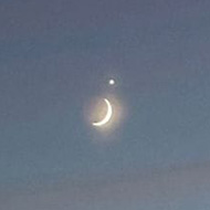 Moon and Venus