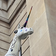 A rainbow unicorn